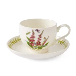 Portmeirion Botanic Garden Meadow Breakfast Teacup & Saucer, Foxglove Sale