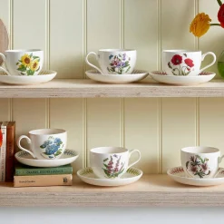 Portmeirion Botanic Garden Meadow Breakfast Teacup & Saucer, Sunflower Hot
