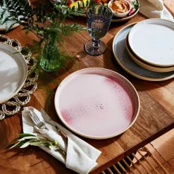 Portmeirion Minerals Set of 4 Dinner Plates, Rose Quartz Online