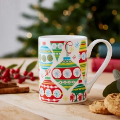 Portmeirion Mug Meirion Christmas Baubles Mug Discount