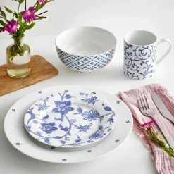 Portmeirion Home 16 Piece Set, Blue Indigo Discount