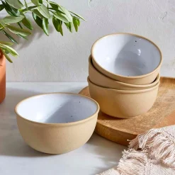 Portmeirion Minerals set of 4, 5.5" Bowls, Moonstone Discount
