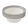 Portmeirion Potter's Stripe Set of 4 Oatmeal Bowls, Grey Best