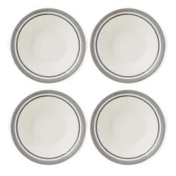 Portmeirion Potter's Stripe Set of 4 Oatmeal Bowls, Grey Best