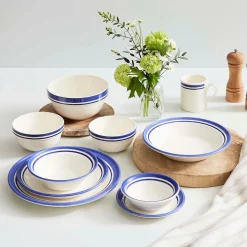 Portmeirion Potter's Stripe Soup Plate, Blue Discount