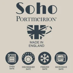 Portmeirion Soho Set of 4 Deep Rimmed Plates New