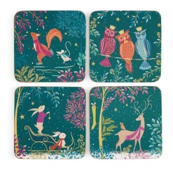 Pimpernel Woodland Tales Set of 4 Coasters Hot