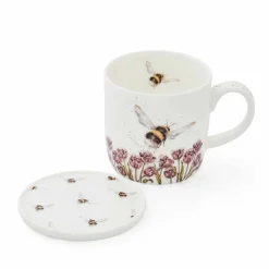 Royal Worcester Wrendale Designs Bumblebee Mug & Coaster Set Fashion