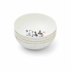 Royal Worcester Wrendale Designs Duck Set of 4 Bowls Hot