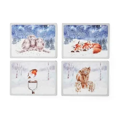 Pimpernel Wrendale Designs Large Winter Sky 4 Placemats Clearance