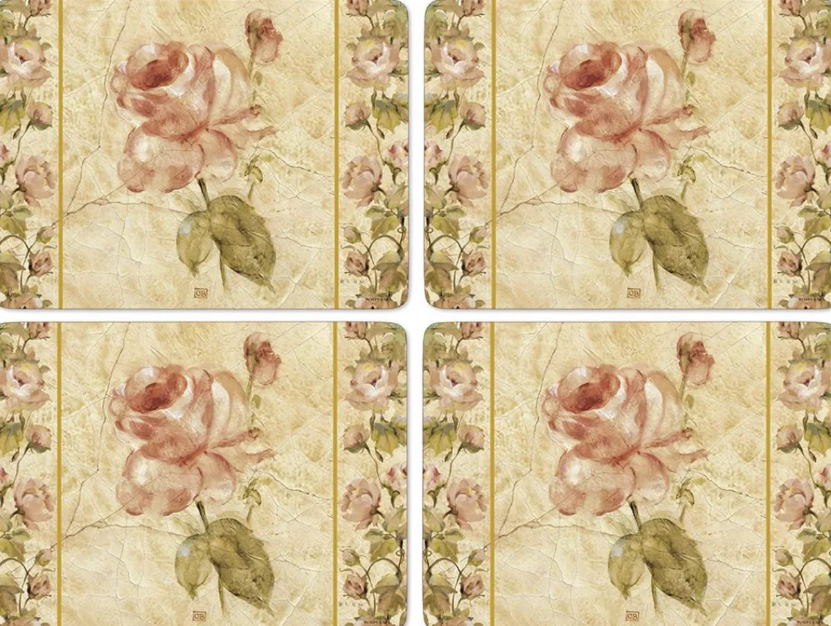 Pimpernel Antique Rose Set of 4 Placemats Fashion