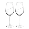 Portmeirion Auris Crystal Set of 2 Red Wine Glasses Sale