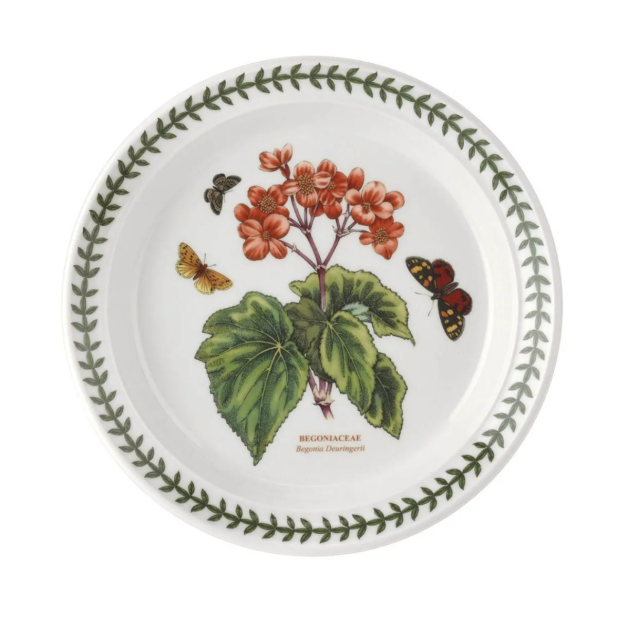 Portmeirion Botanic Garden Begonia Plate Set, 20cm Fashion