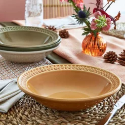 Portmeirion Botanic Garden Harmony 4 Pasta Bowls, Moss Best