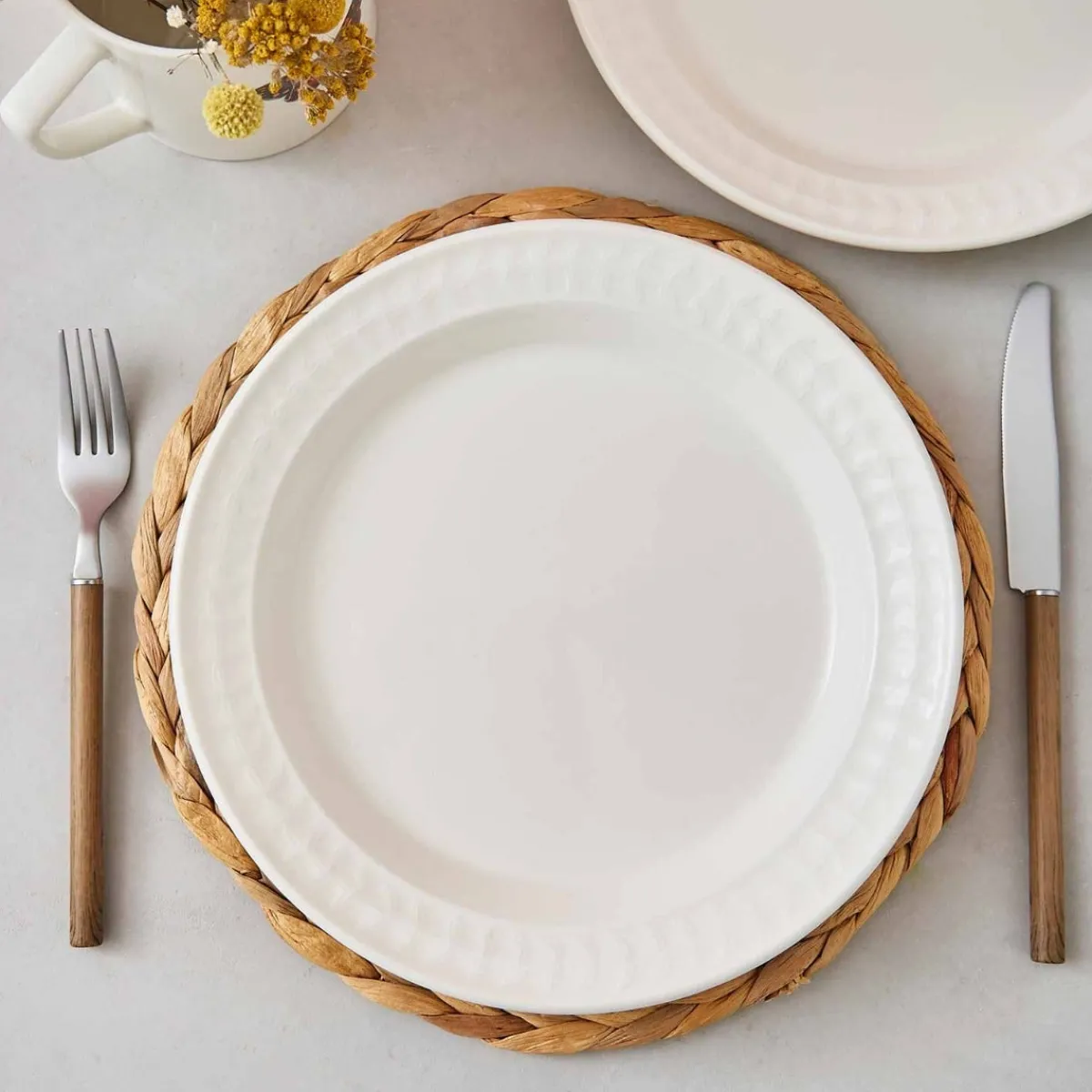 Portmeirion Botanic Garden Harmony Set of 4 Plates, White Best