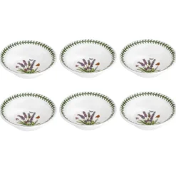 Portmeirion Botanic Garden Lavender 6 Cereal Bowls Hot
