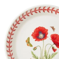 Portmeirion Botanic Garden Meadow Bread Plate, Poppy Fashion