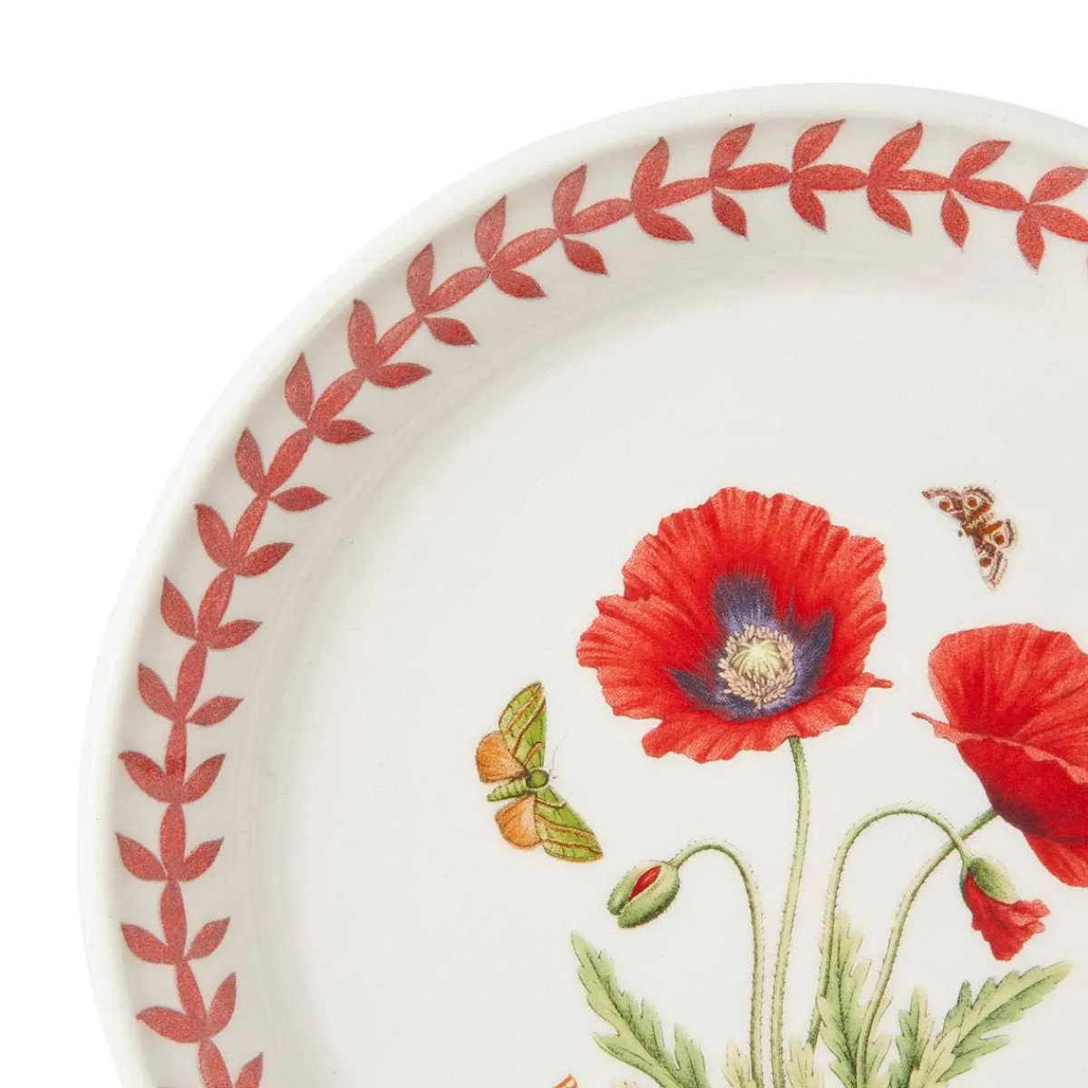 Portmeirion Botanic Garden Meadow Bread Plate, Poppy Fashion