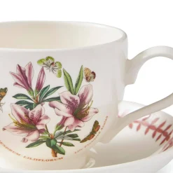 Portmeirion Botanic Garden Meadow Breakfast Teacup & Saucer, Azalea Online