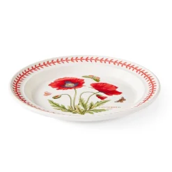 Portmeirion Botanic Garden Meadow Dinner Plate, Poppy Hot