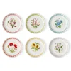 Portmeirion Botanic Garden Meadow Set of 6 Bread Plates, Assorted Hot