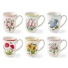 Portmeirion Botanic Garden Meadow Set of 6 Tulip Mugs, Assorted Online
