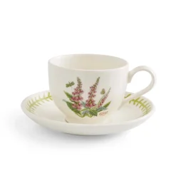 Portmeirion Botanic Garden Meadow Set of 6 Teacups & Saucers, Assorted Sale