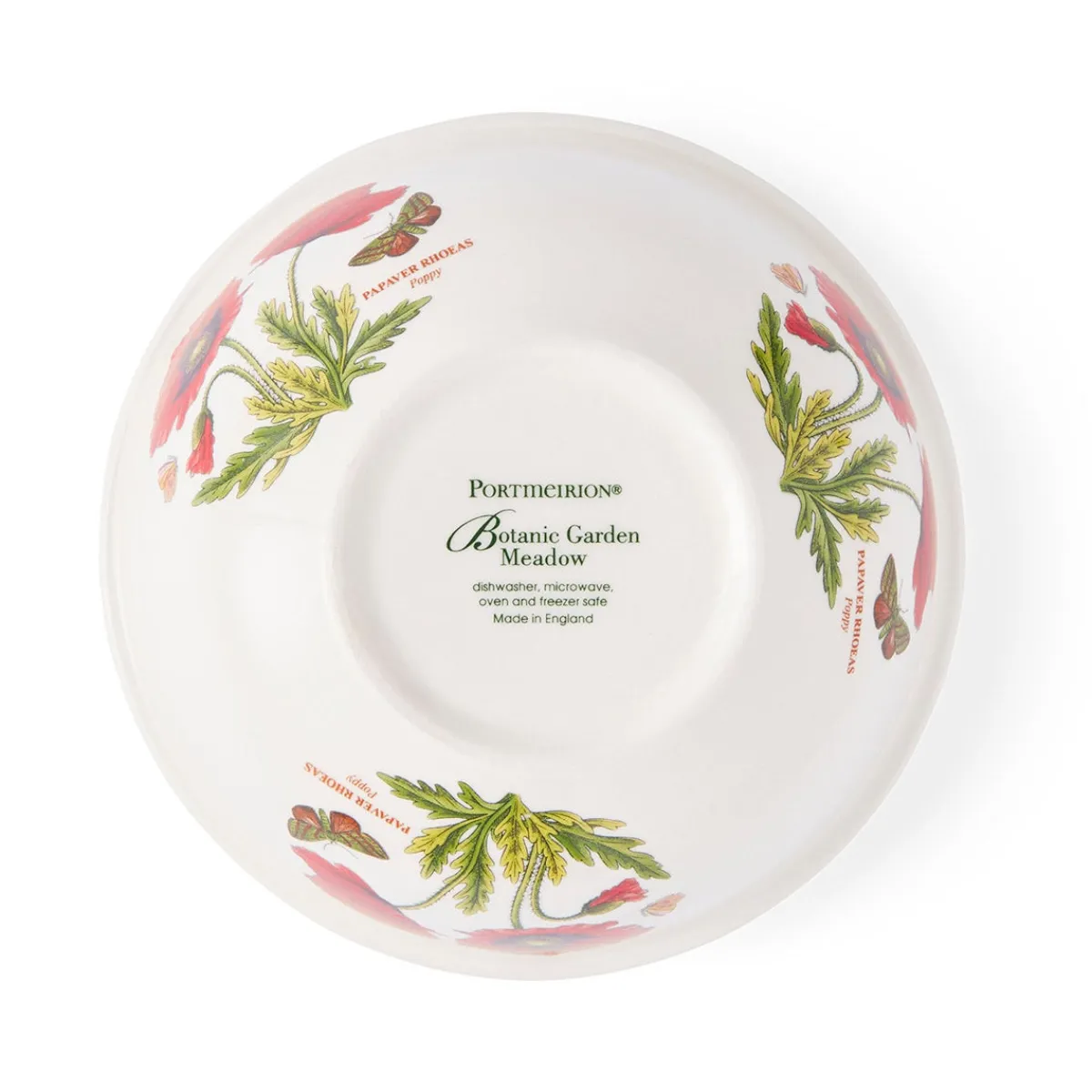 Portmeirion Botanic Garden Meadow 5.5" Stacking Bowl, Poppy Online