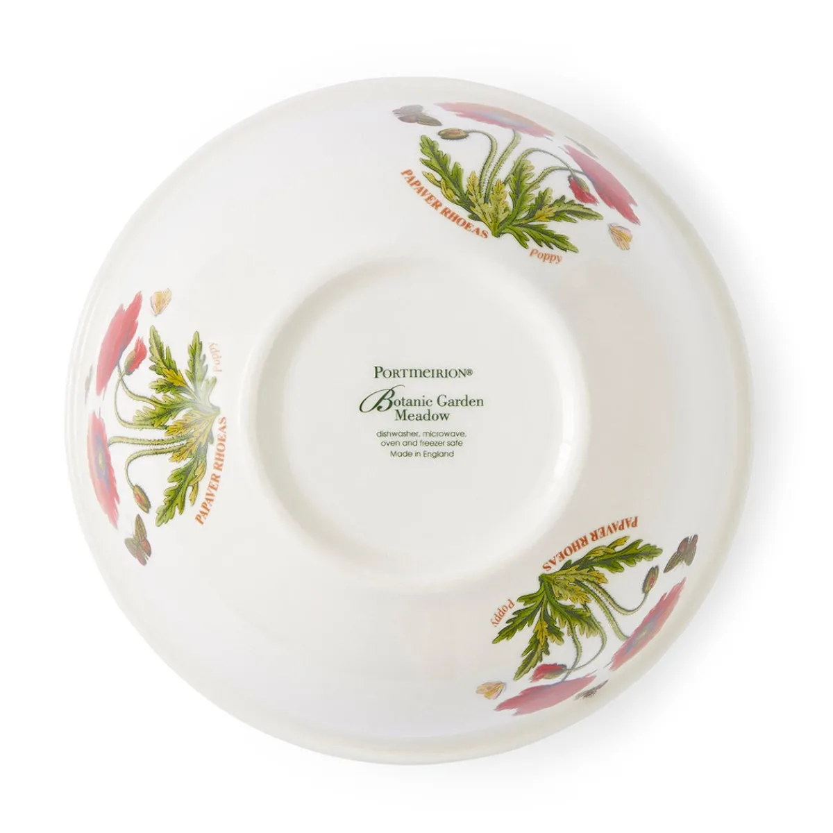 Portmeirion Botanic Garden Meadow 7" Stacking Bowl, Poppy Online
