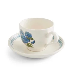 Portmeirion Botanic Garden Meadow Teacup & Saucer, Hydrangea New
