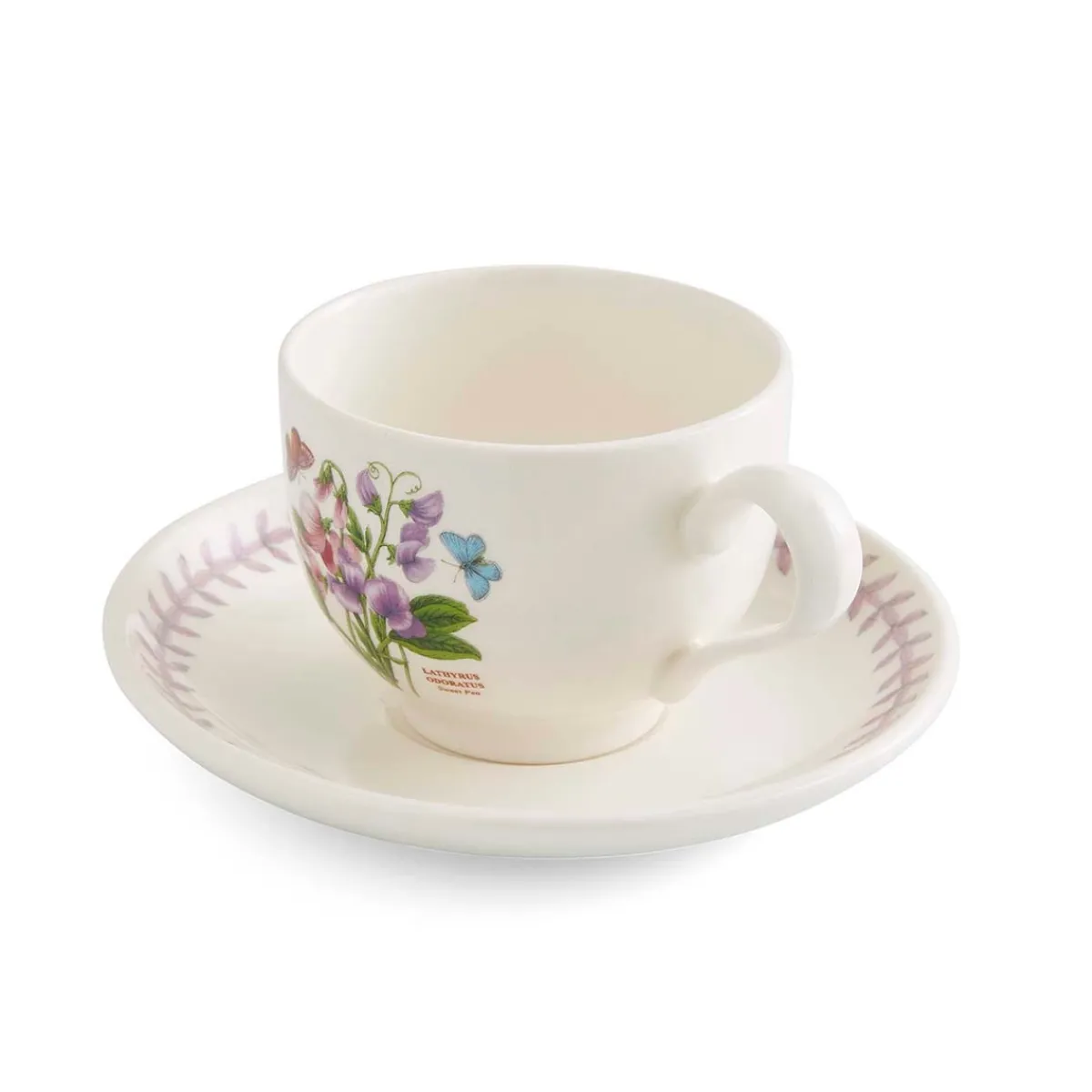 Portmeirion Botanic Garden Meadow Teacup & Saucer, Sweet Pea Sale