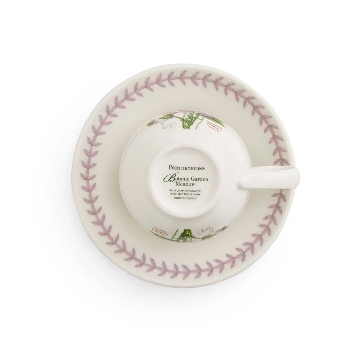 Portmeirion Botanic Garden Meadow Teacup & Saucer, Sweet Pea Sale