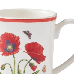 Portmeirion Botanic Garden Meadow Tulip Mug, Poppy Outlet