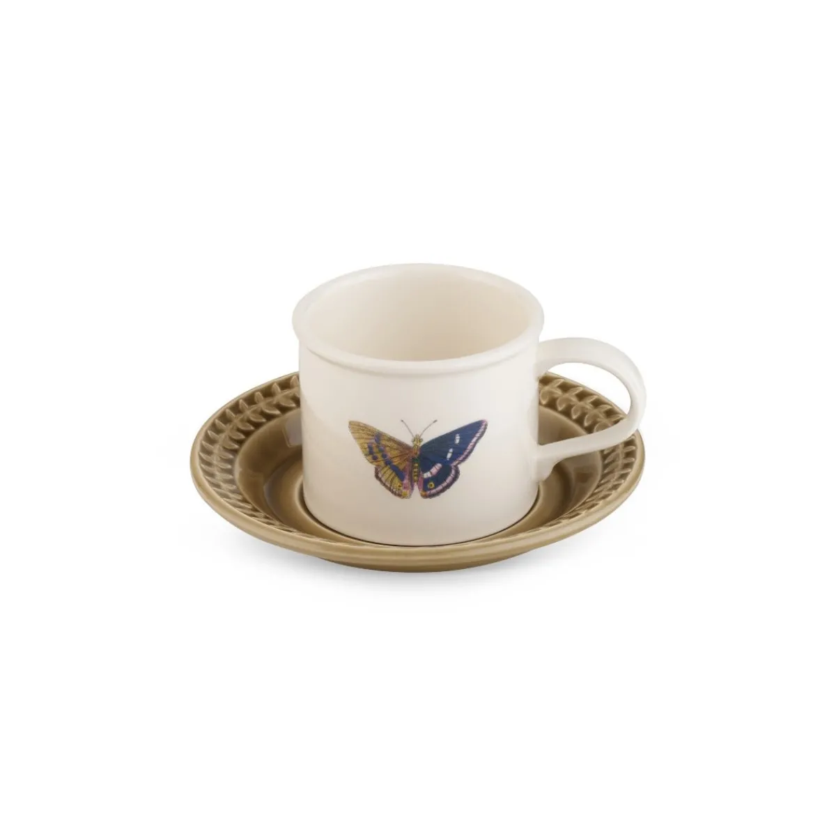 Portmeirion Botanic Garden Papilio Cup & Saucer, Moss Best