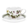 Portmeirion Botanic Garden Pimpernel Teacup & Saucer Hot
