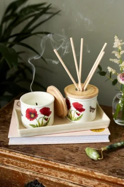 Botanic Garden Poppy Ceramic Candle Sale