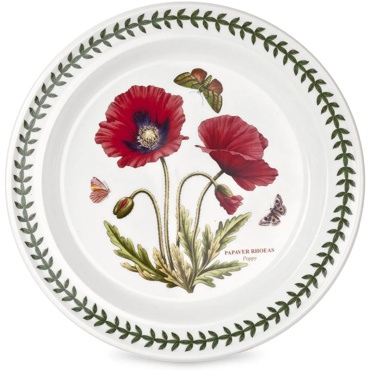 Portmeirion Botanic Garden Poppy Set of 6 Dinner Plates Outlet