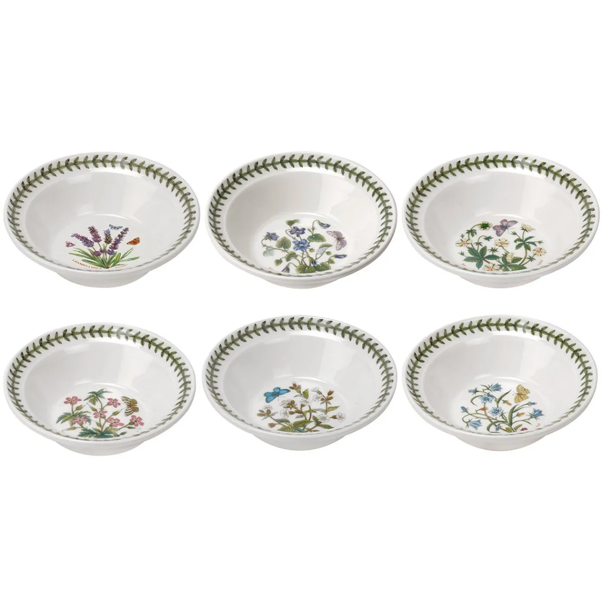 Portmeirion Botanic Garden Set of 6 Cereal Bowls Hot