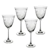 Portmeirion Botanic Garden Set of 4 Crystal Wine Glasses Clearance