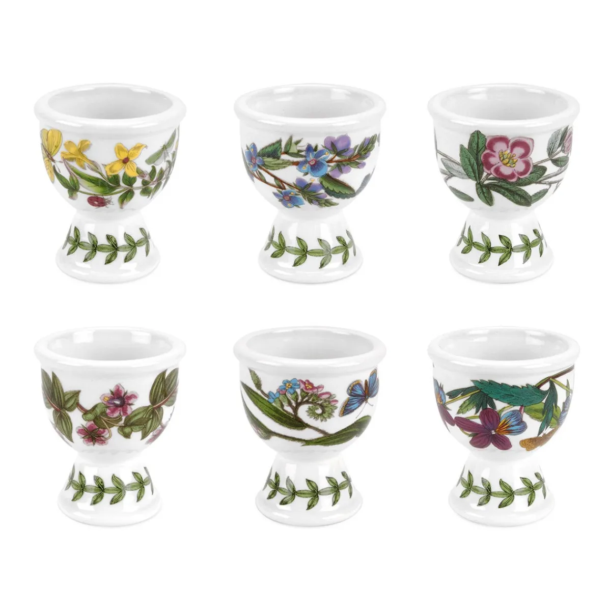 Portmeirion Botanic Garden Set of 6 Egg Cups New