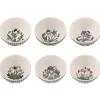 Portmeirion Botanic Garden Set of 6 Stacking Bowls, 13cm Clearance