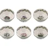 Portmeirion Botanic Garden Set of 6 Stacking Bowls, 18cm Outlet