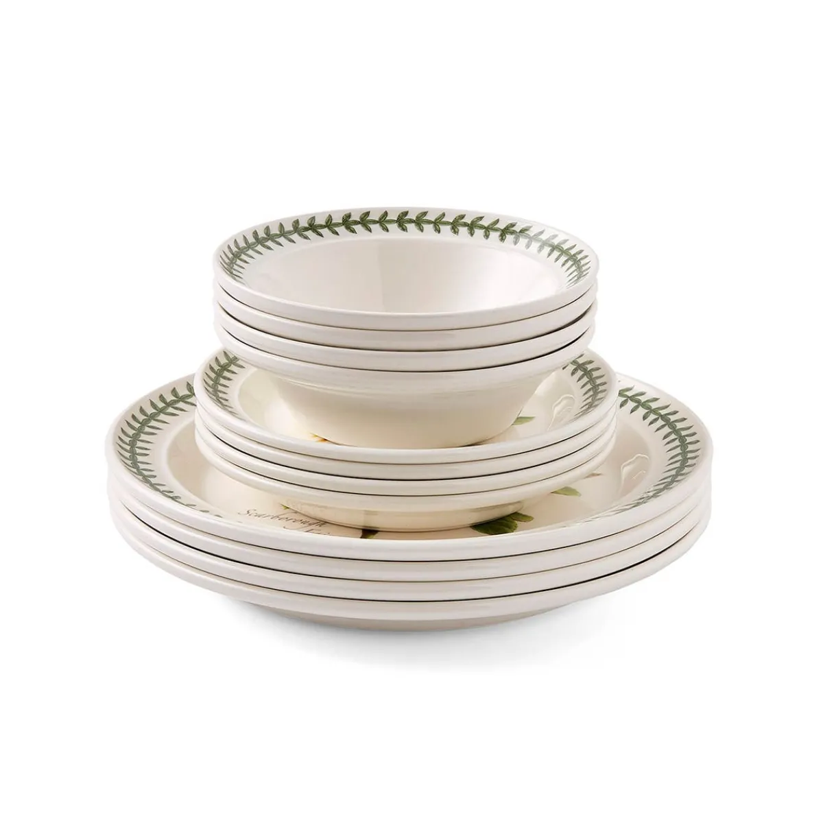 Portmeirion Botanic Roses 12 Piece Dinner Set New