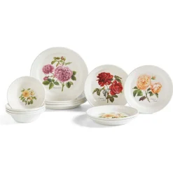 Portmeirion Botanic Roses 12 Piece Set New