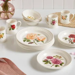 Portmeirion Botanic Roses 12 Piece Set New