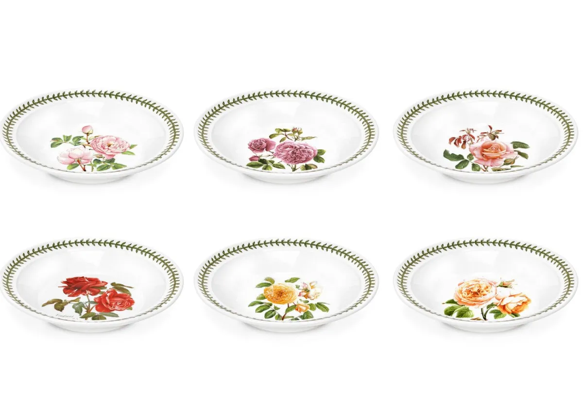 Portmeirion Botanic Roses Set of 6 Soup Plates Fashion