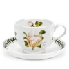 Portmeirion Botanic Roses Tamora Peach Tea Cup & Saucer New