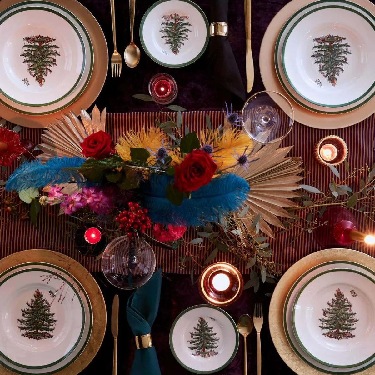 Spode Christmas Tree Set of 4 Plates Online