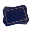 Pimpernel Classic Midnight Set of 4 Large Placemats New