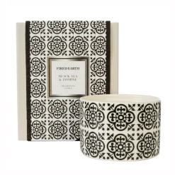 Fired Earth Black Tea & Jasmine Candle L Clearance
